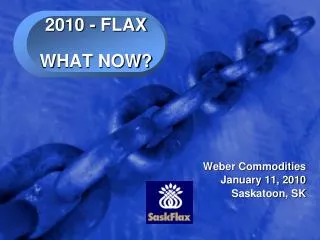 2010 - FLAX WHAT NOW?