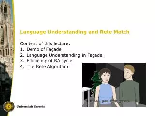 Language Understanding and Rete Match
