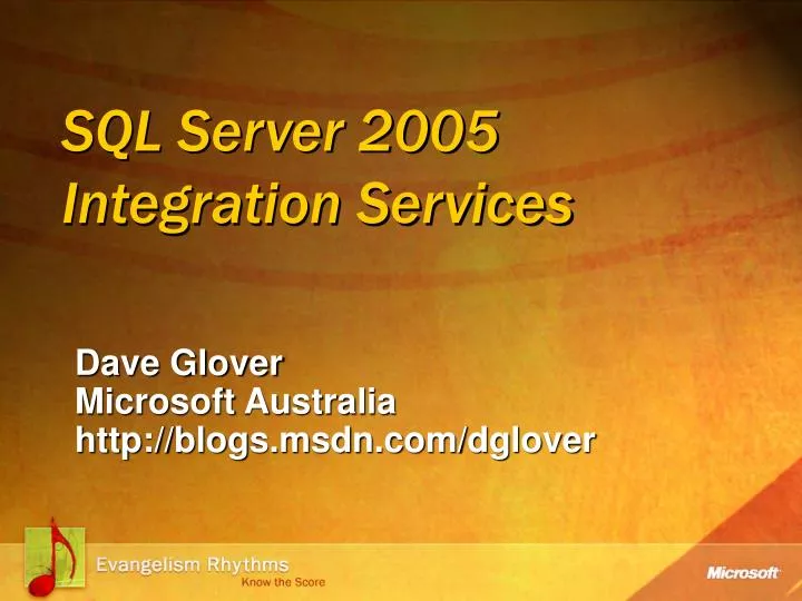 sql server 2005 integration services