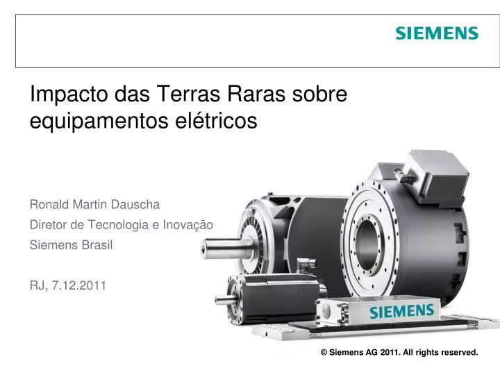 impacto das terras raras sobre equipamentos el tricos