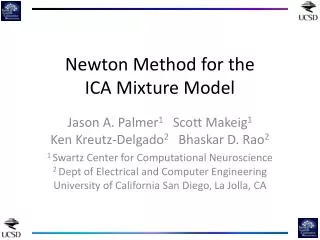 Newton Method for the ICA Mixture Model