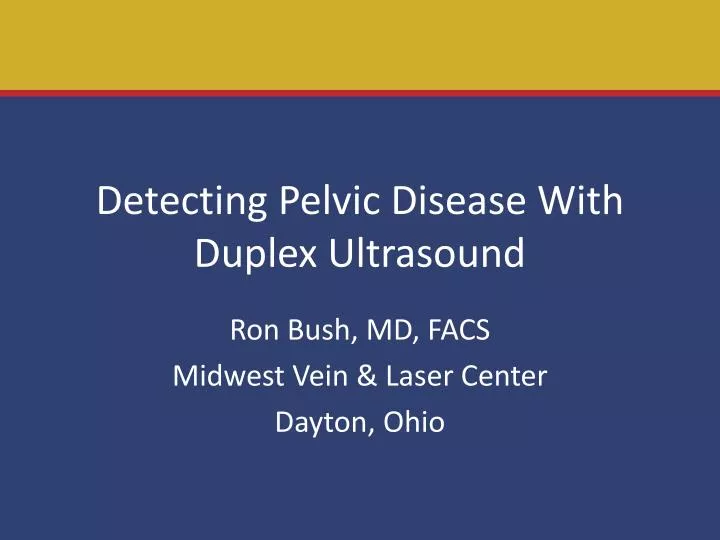 detecting pelvic disease with duplex ultrasound