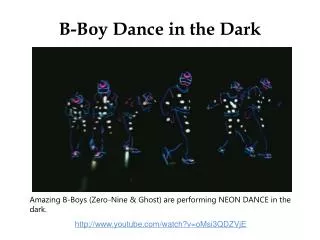 B-Boy Dance in the Dark