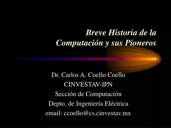 breve historia de la computaci n y sus pioneros