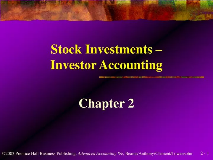 stock investments investor accounting