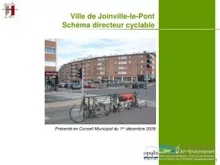 Ville de Joinville-le-Pont Schéma directeur cyclable
