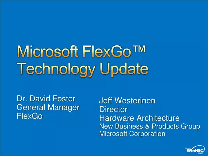 microsoft flexgo technology update