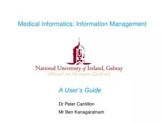 Medical Informatics: Information Management
