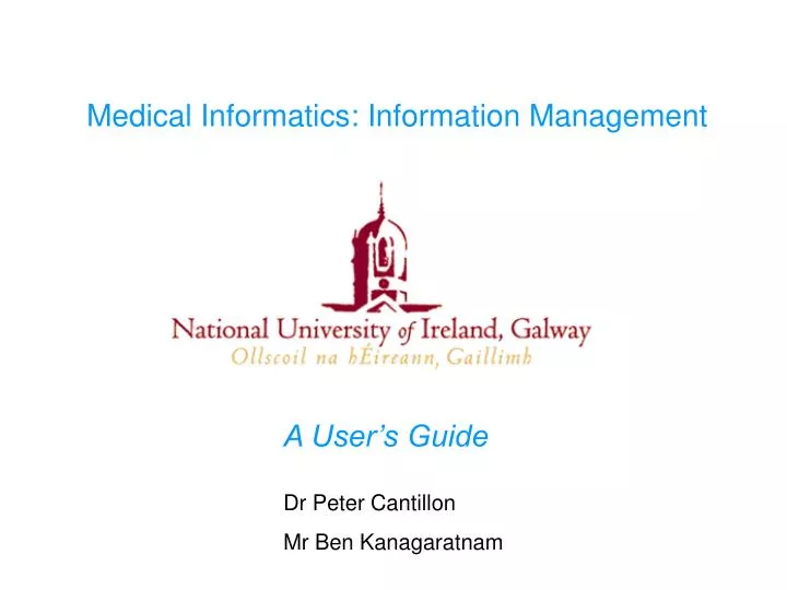 medical informatics information management