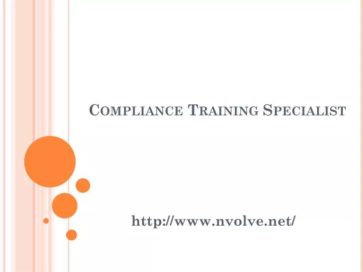 compliance training specialist