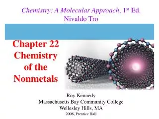 Chapter 22 Chemistry of the Nonmetals