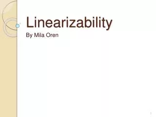 Linearizability