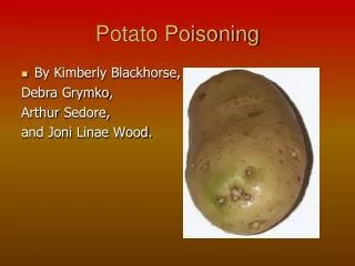 Potato Poisoning