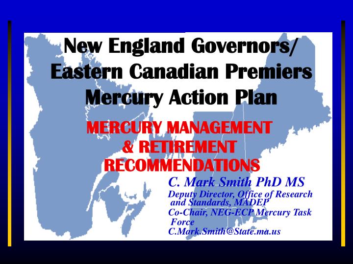 new england governors eastern canadian premiers mercury action plan