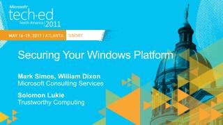 Securing Your Windows Platform