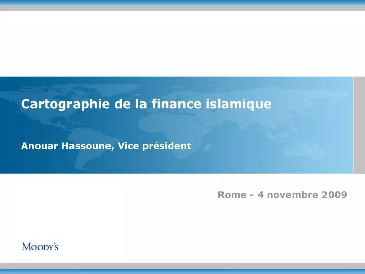 cartographie de la finance islamique anouar hassoune vice pr sident