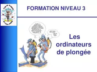 Les ordinateurs de plongée