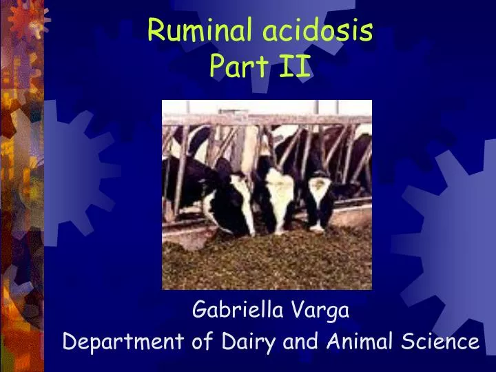 ruminal acidosis part ii