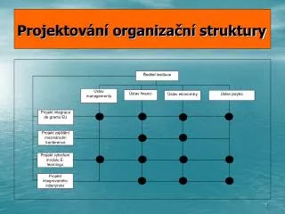 Projektování organizační struktury