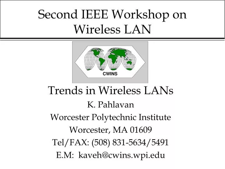 second ieee workshop on wireless lan