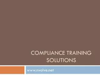 Compliance Training Solutions