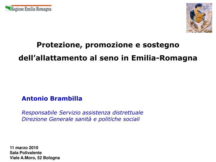 protezione promozione e sostegno dell allattamento al seno in emilia romagna