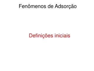 fen menos de adsor o