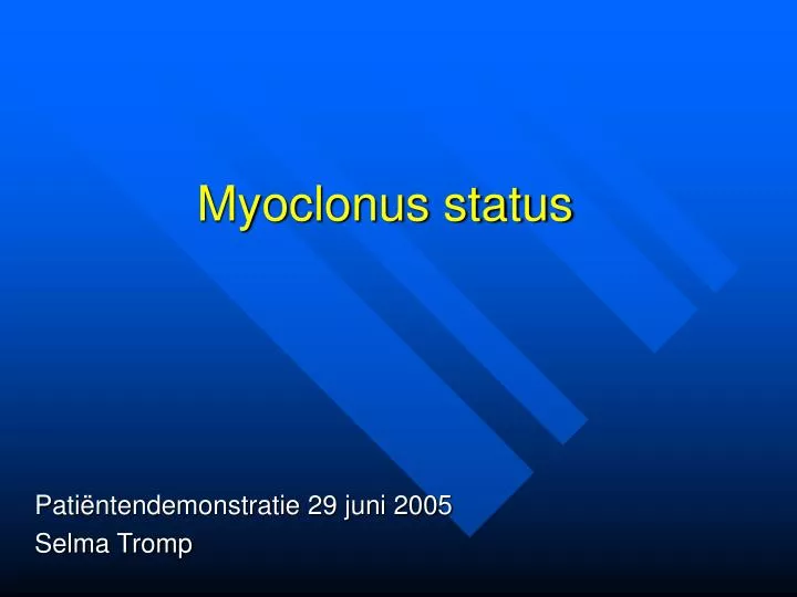 myoclonus status