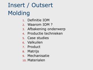 insert outsert molding