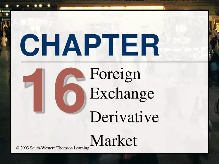 foreign exchange derivative market