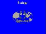 Ecology - slide 1