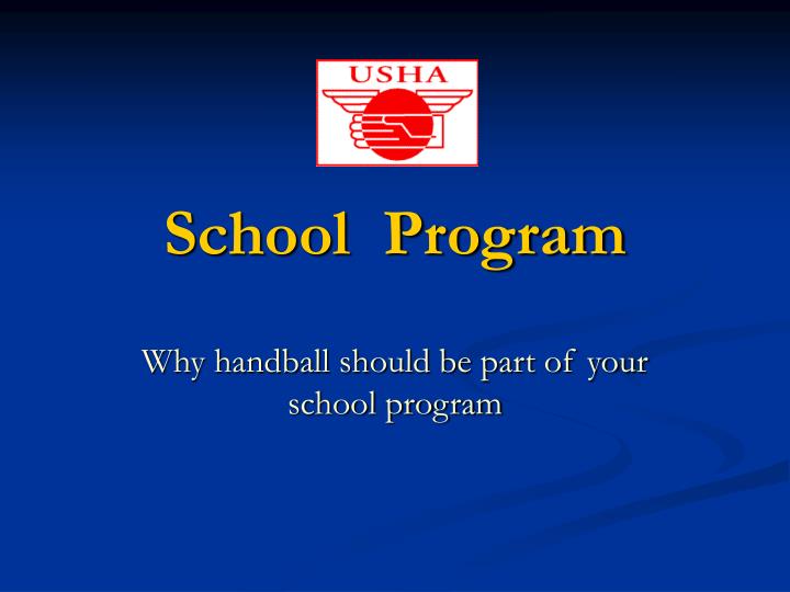 school program