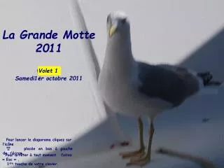 La Grande Motte 2011 Volet 1 : Samedi1er octobre 2011