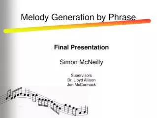 Melody Generation by Phrase