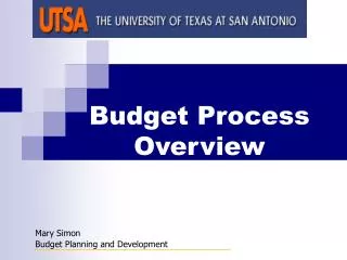 Budget Process Overview