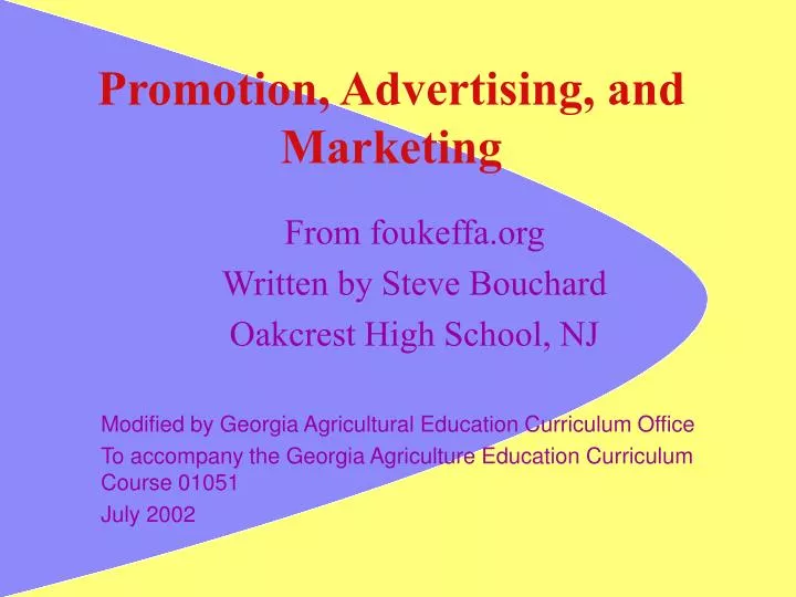 promotion advertising and marketing
