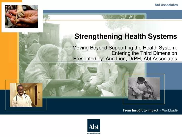 strengthening health systems