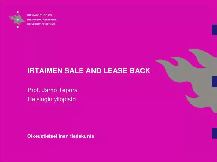 irtaimen sale and lease back