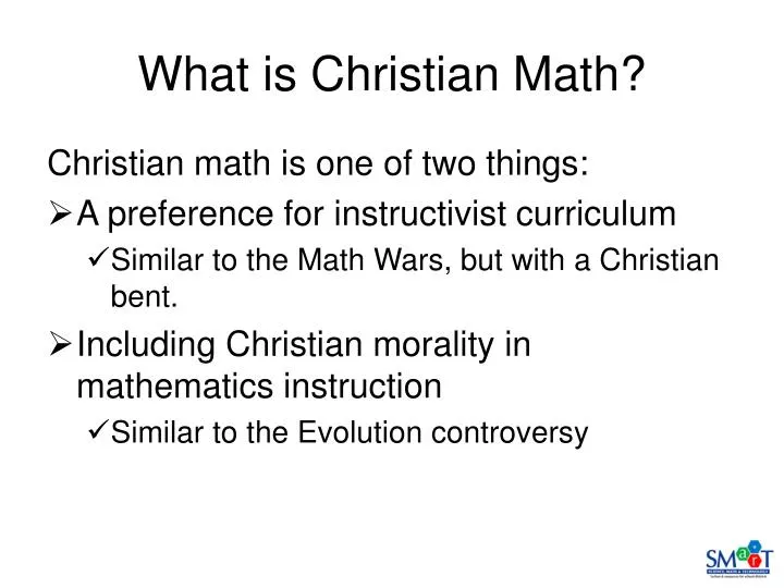 what is christian math