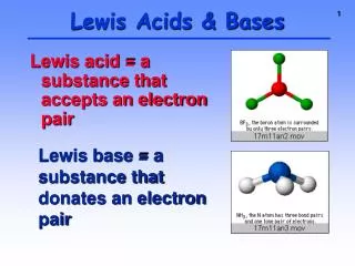 Lewis Acids &amp; Bases