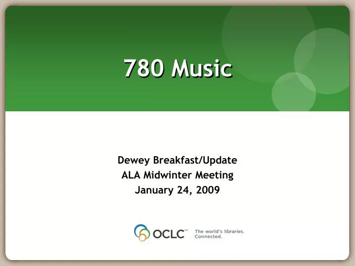780 music