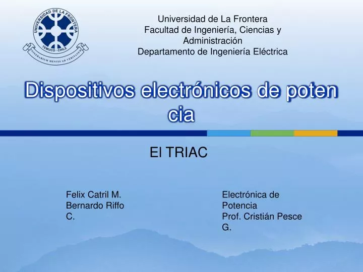 dispositivos electr nicos de potencia