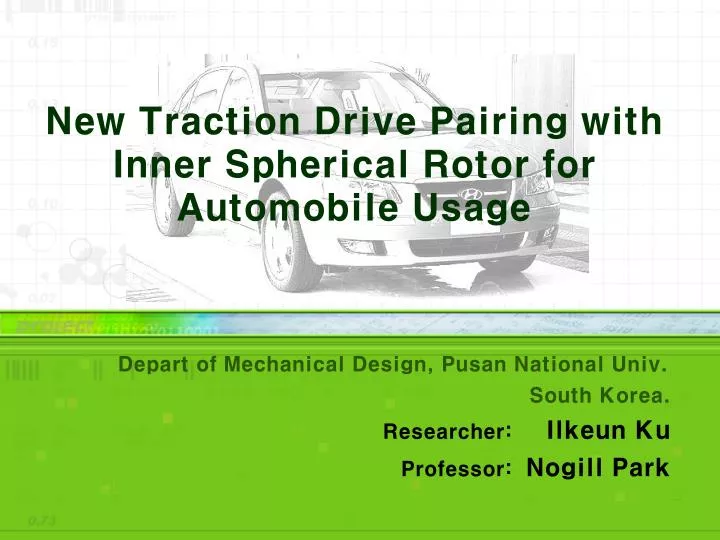 new traction drive pairing with inner spherical rotor for automobile usage