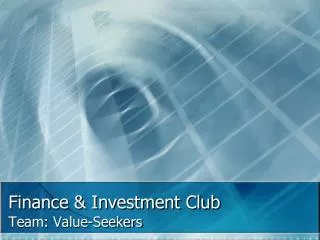Finance &amp; Investment Club