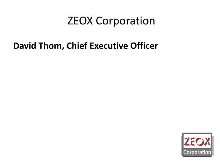 zeox corporation