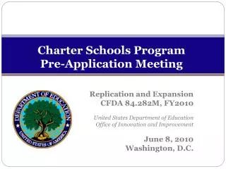 Charter Schools Program Pre-Application Meeting