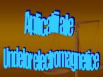 Aplicatii ale - slide 1