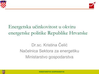 Energetska učinkovitost u okviru energetske politike Republike Hrvatske