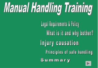 Manual Handling Training