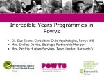Incredible Years Programmes in Powys - slide 1